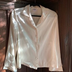 Gilligan O’Malley sleepwear 2 piece pajamas set in Ivory size small